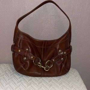 Authentic Coach brown leather bag